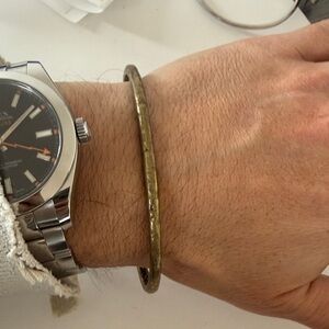 John Varvatos Men's Brass Distressed Cuff Bracelet